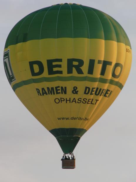 Derito luchtballon ballonvaart