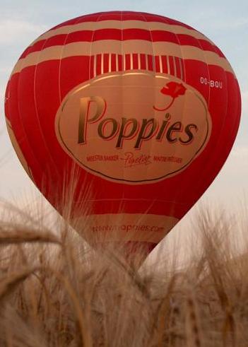 Poppies luchtballon Geert Lips ballonvaarten